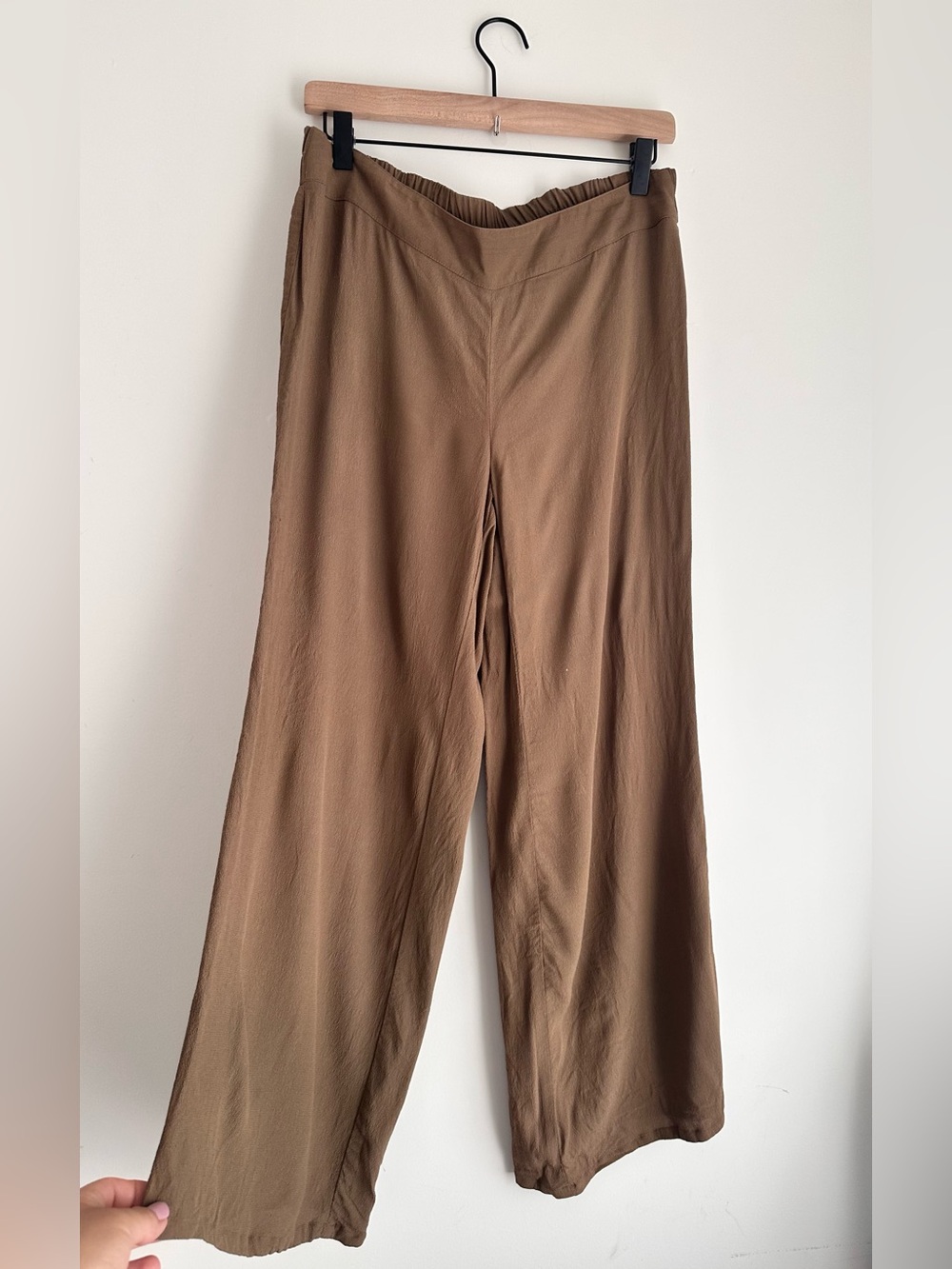 Chico's Taupe Wide-Leg Pants